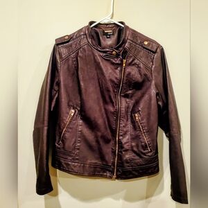 a.n.a. Vegan Leather Moto Jacket Like New